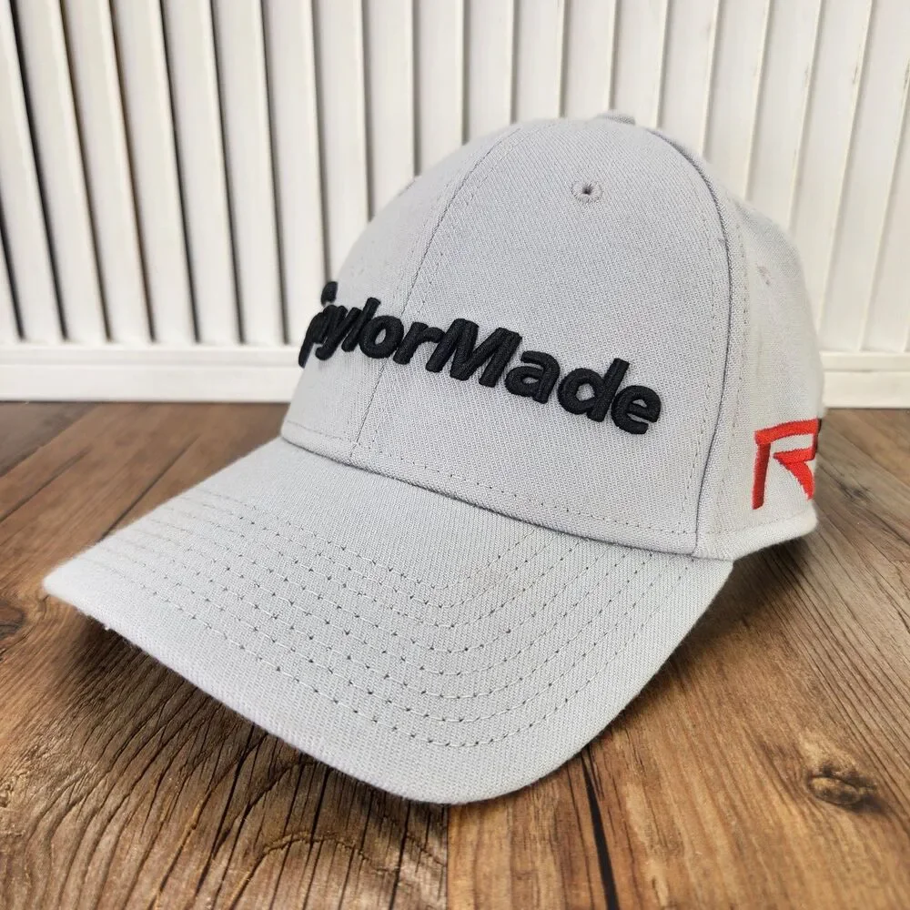 New Era 39thirty TaylorMade AeroBurner R15 Ball Cap Gray Fitted Sz S/M Golf Hat